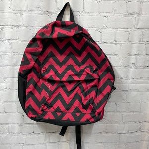 Red & Black Chevron Back Pack